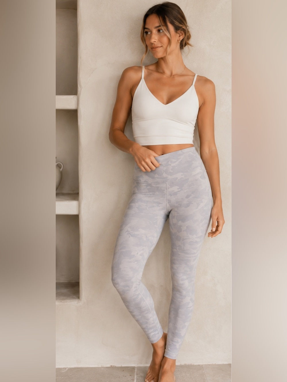 Lululemon Align High-Rise Camo Leggings Gray Size 8